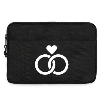 Wedding, Engagement, Wedding Celebration - Laptop bag 13" - black - Front