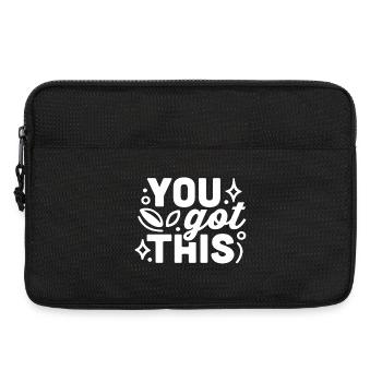 You got this encouragement - Laptop bag 13" - black - Front