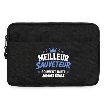 Meilleur Sauveteur Jamais Égalé - Sacoche pour ordinateur portable 13 pouces - noir - Devant