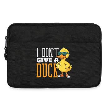Motifs drôles de canards Citons amoureux de canards - Sacoche pour ordinateur portable 13 pouces - noir - Devant