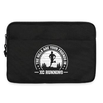 Cross Country Runner Design - XC Coach - Running - Laptop bag 13" - black - Front