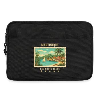 Martinique Les Trois-Îlets Vintage Reisemarke - Laptoptasche 13" - Schwarz - Vorne