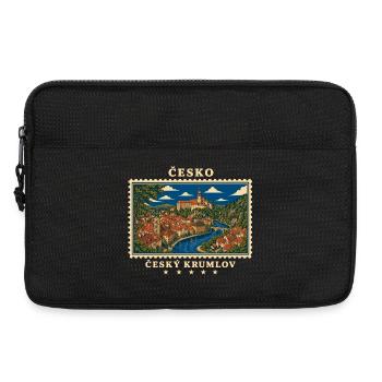 Tschechien Český Krumlov Vintage Reisemarke - Laptoptasche 13" - Schwarz - Vorne