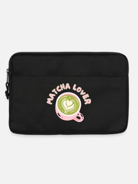 Matcha Liebhaber Tasse Herz Latte - Laptoptasche 13" - Schwarz