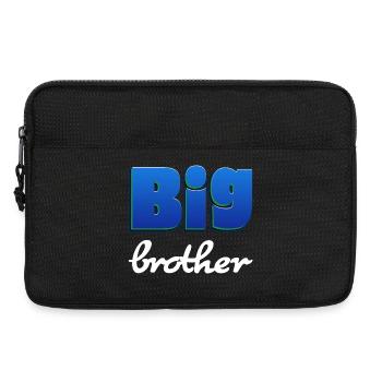 Big Brother lettering for big brother - Laptop bag 13" - black - Front