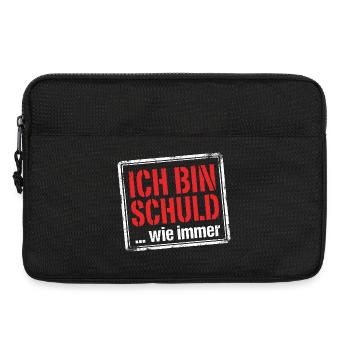 Ich bin schuld wie immer - Lustiger Spruch - Laptoptasche 13" - Schwarz - Vorne