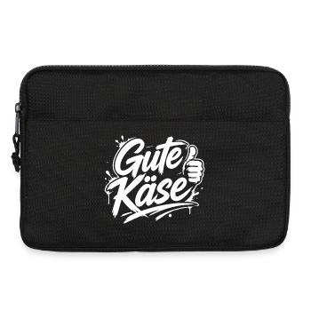 Gute Käse | Cooler Graffiti Spruch | Jugendwort - Laptoptasche 13" - Schwarz - Vorne