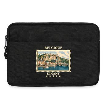 Belgien Dinant Vintage Reisemarke - Laptoptasche 13" - Schwarz - Vorne