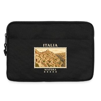 Italien Matera Vintage Reisemarke - Laptoptasche 13" - Schwarz - Vorne