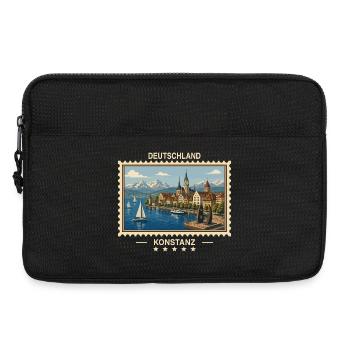 Deutschland Konstanz Vintage Reisemarke - Laptoptasche 13" - Schwarz - Vorne