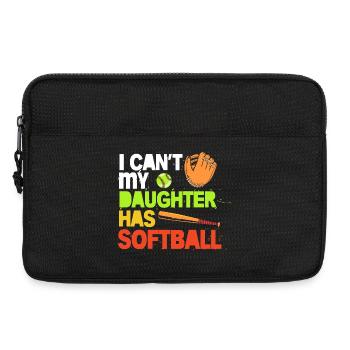 Maman de softball Maman de softball - Sacoche pour ordinateur portable 13 pouces - noir - Devant