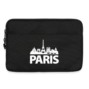 PARIS Skyline blanc - Sacoche pour ordinateur portable 13 pouces - noir - Devant