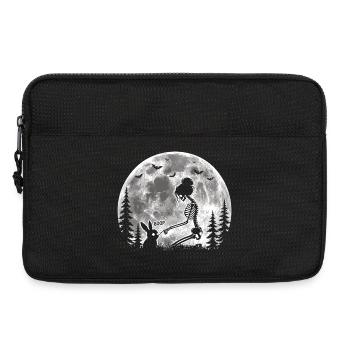 Skeleton Boop Creepy Cute Bunny Goth - Laptop bag 13" - black - Front