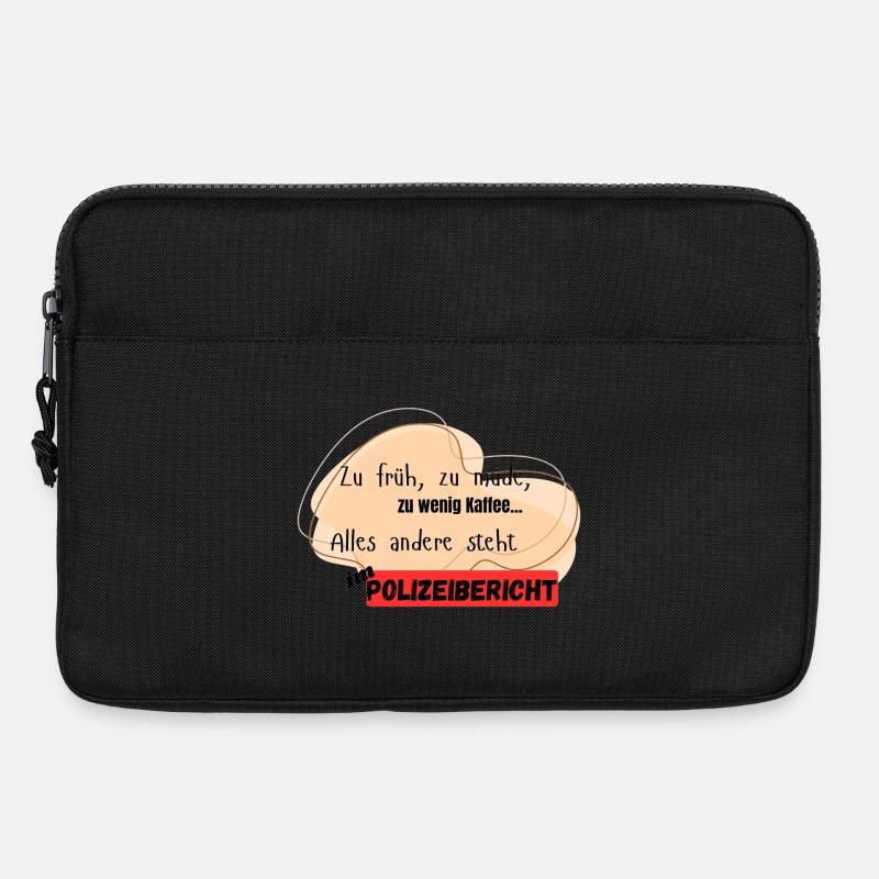 Polizeibericht lustig - Laptoptasche 13" - Schwarz
