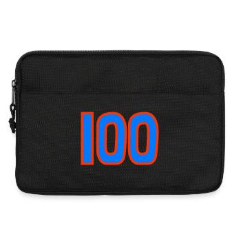 100. 100 YEARS. 100th ANNIVERSARY. BIRTHDAY 100 - Laptop bag 13" - black - Front