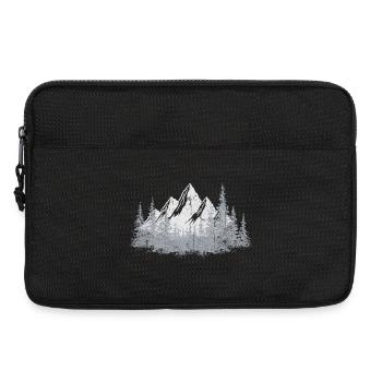 Serene Mountain Forest Silhouette - Laptop bag 13" - black - Front