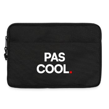 PAS COOL. – Humour Minimaliste Expression - Sacoche pour ordinateur portable 13 pouces - noir - Devant