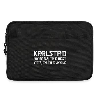 Karlstad Beste Stadtgrafik - Laptoptasche 13" - Schwarz - Vorne