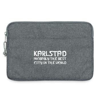 Karlstad Beste Stadtgrafik - Laptoptasche 13" - Grau meliert - Vorne
