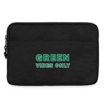 Nur grüne Vibes - Laptoptasche 13" - Schwarz - Vorne