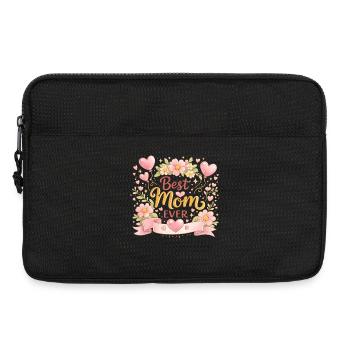 Best Mom Ever Flower Wreath - Laptop bag 13" - black - Front