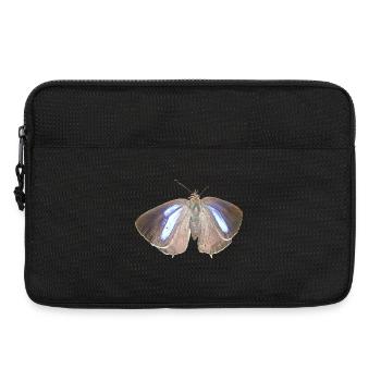 Blauer Eichen-Zipfelfalter - Laptoptasche 13" - Schwarz - Vorne