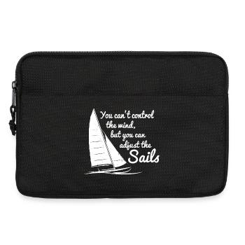 Voile T-shirts - Sacoche pour ordinateur portable 13 pouces - noir - Devant