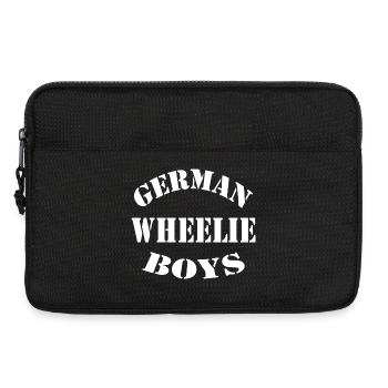 German Wheelie Boys Bike Stunts Design - Laptoptasche 13" - Schwarz - Vorne