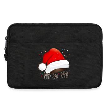 Bonnet de Père Noël pour le Père Noël pour Noël - Sacoche pour ordinateur portable 13 pouces - noir - Devant