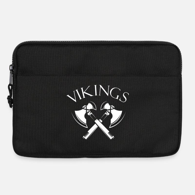 viking vikings symbol Logo Grafik idee wikinger - Laptoptasche 13" - Schwarz