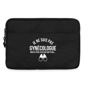 gynécologue, médecin, docteur - Sacoche pour ordinateur portable 13 pouces - noir - Devant