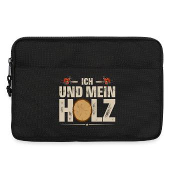 Holzfäller Ich Und Mein Holz - Laptoptasche 13" - Schwarz - Vorne