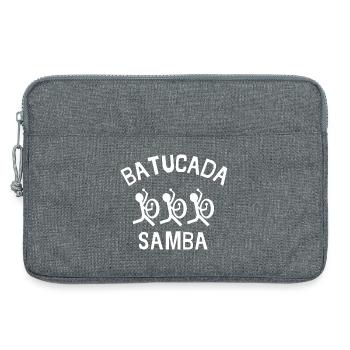 batucada, samba, rio, percussion - Sacoche pour ordinateur portable 13 pouces - gris chiné - Devant