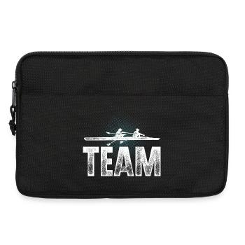 Rowing Rower Rowing Boat Team - Laptop bag 13" - black - Front
