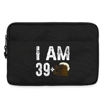 I Am 39 Plus Birthday Beer - Laptop bag 13" - black - Front
