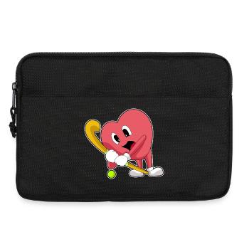 Heart Field Hockey Field Hockey Stick - Sacoche pour ordinateur portable 13 pouces - noir - Devant