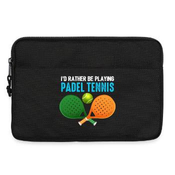 Padel Id Rather Be Playing Padel Tennis - Laptop bag 13" - black - Front
