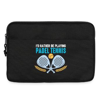 Padel Id Rather Be Playing Padel Tennis - Laptop bag 13" - black - Front