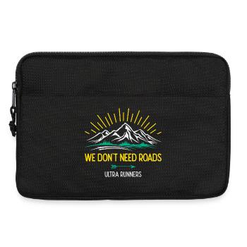 Wir brauchen keine Straßen. Ultra-Läufer - Laptoptasche 13" - Schwarz - Vorne