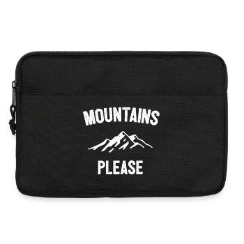 Berge bitte - Laptoptasche 13" - Schwarz - Vorne