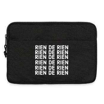 rien de rien - Sacoche pour ordinateur portable 13 pouces - noir - Devant