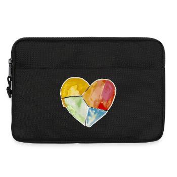 Herzgefühle - Laptoptasche 13" - Schwarz - Vorne