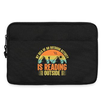 Berg, Abenteurer, Bergwandern - Laptoptasche 13" - Schwarz - Vorne