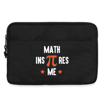 Pi Day - Math Inspires Me - Laptop bag 13" - black - Front