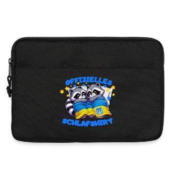 Chemise de nuit officielle, ratons laveurs d’Ukraine - Sacoche pour ordinateur portable 13 pouces - noir - Devant