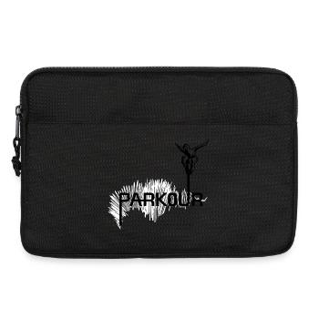 Parkour Ninja - black-white - Laptoptasche 13" - Schwarz - Vorne