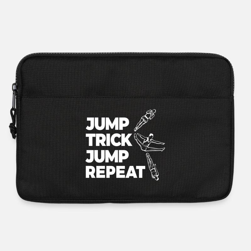 Jump Trick Jump Repeat - Laptoptasche 13" - Schwarz
