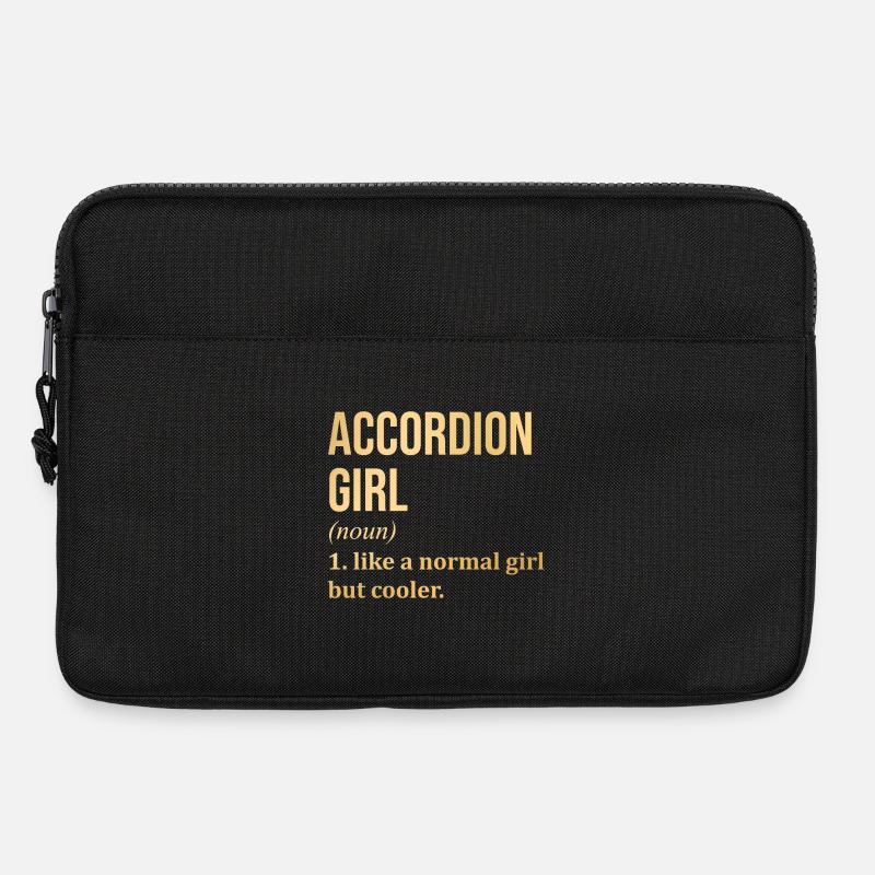 Akkordeon - Laptoptasche 13" - Schwarz