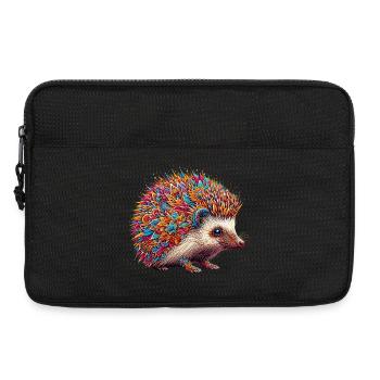 Hedgehog - Laptop bag 13" - black - Front