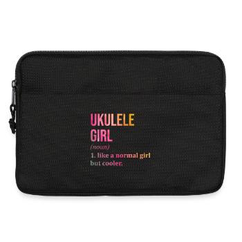 Ukulele - Laptop bag 13" - black - Front